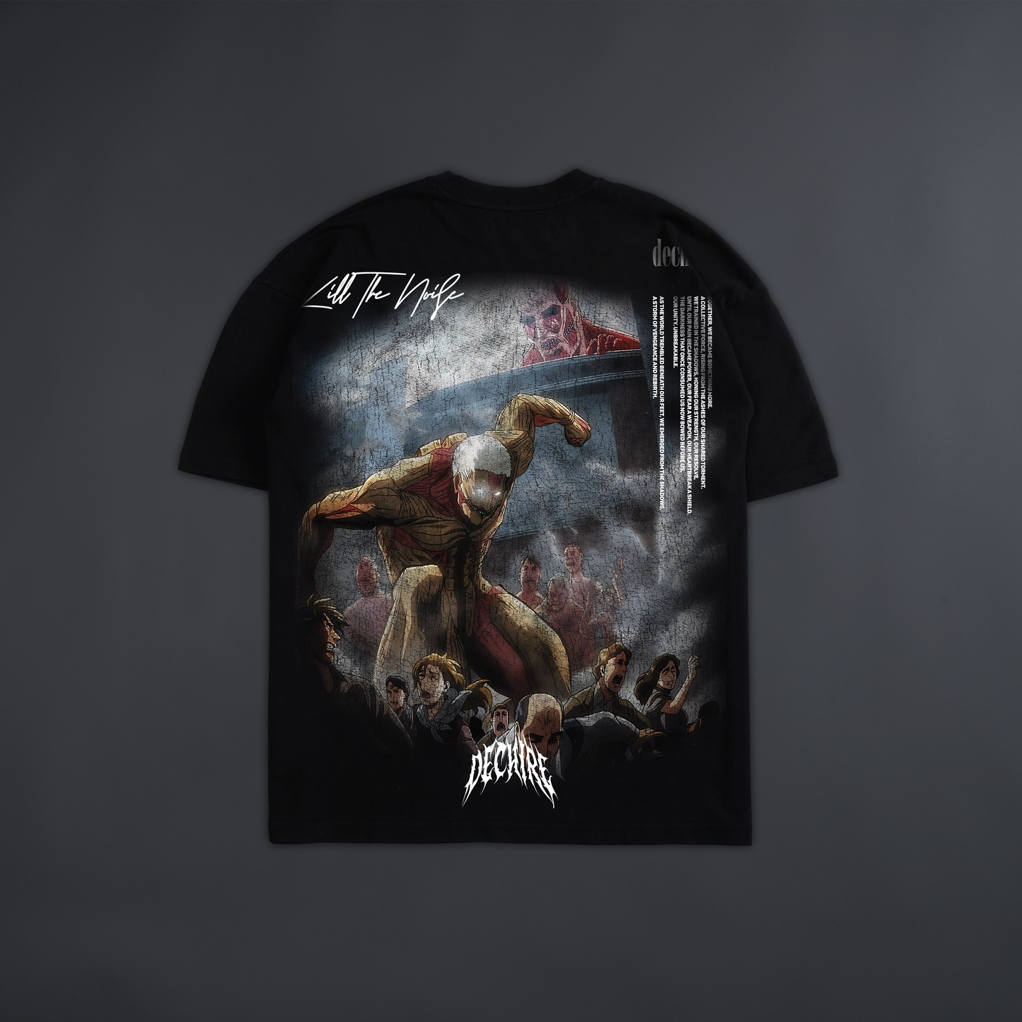 BREACH OF WALL MARIA 'LIMITED' 6oz OVERSIZED TEE IN BLACK