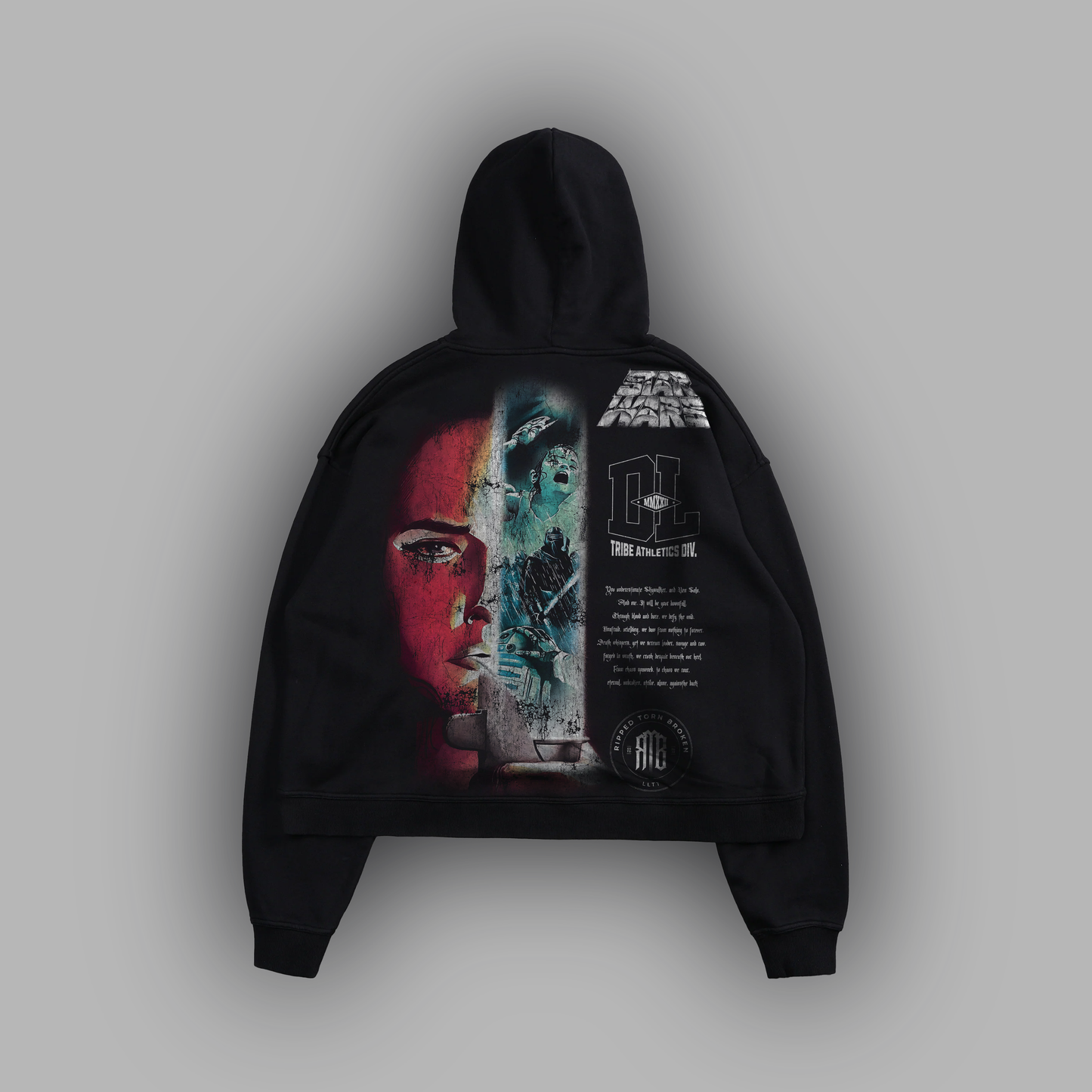 THE SCAVENGER 'LIMITED' BOX CUT HOODIE IN CHARCOAL