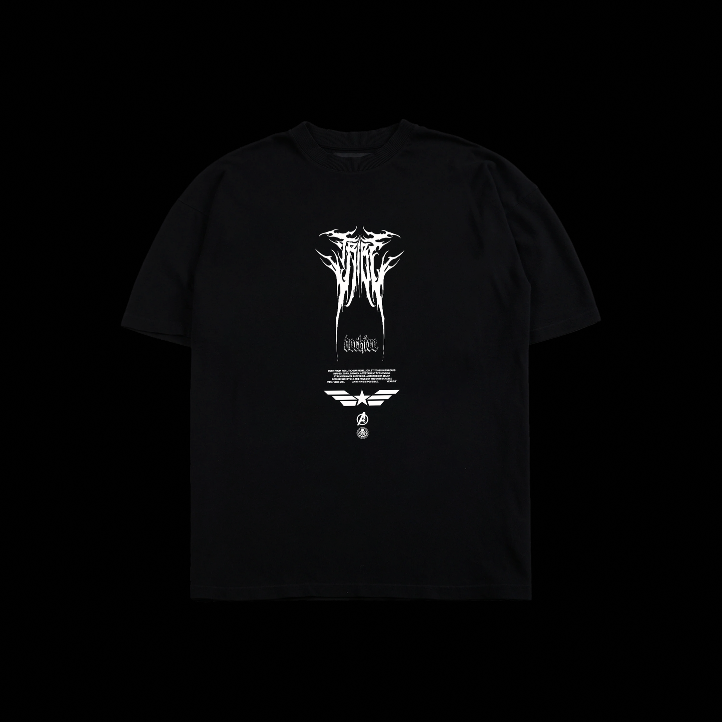 CAP. AMERICA & THE WINTER SOLDIER 'LIMITED' OS TEE IN BLACK