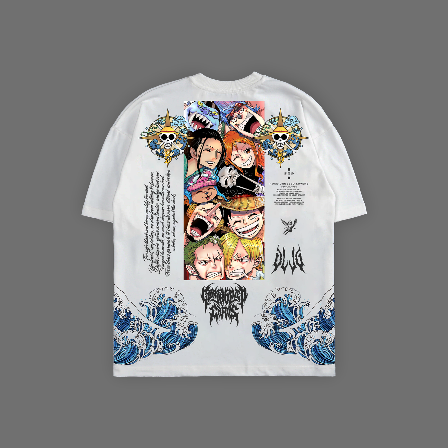 STRAW HAT PIRATES '1 OF 1,000' OS TEE IN WHITE