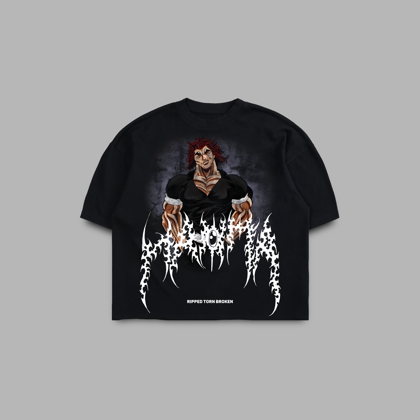 YUJIRO HANMA '1 OF 50' OVERSIZED BOXY TEE IN BLACK