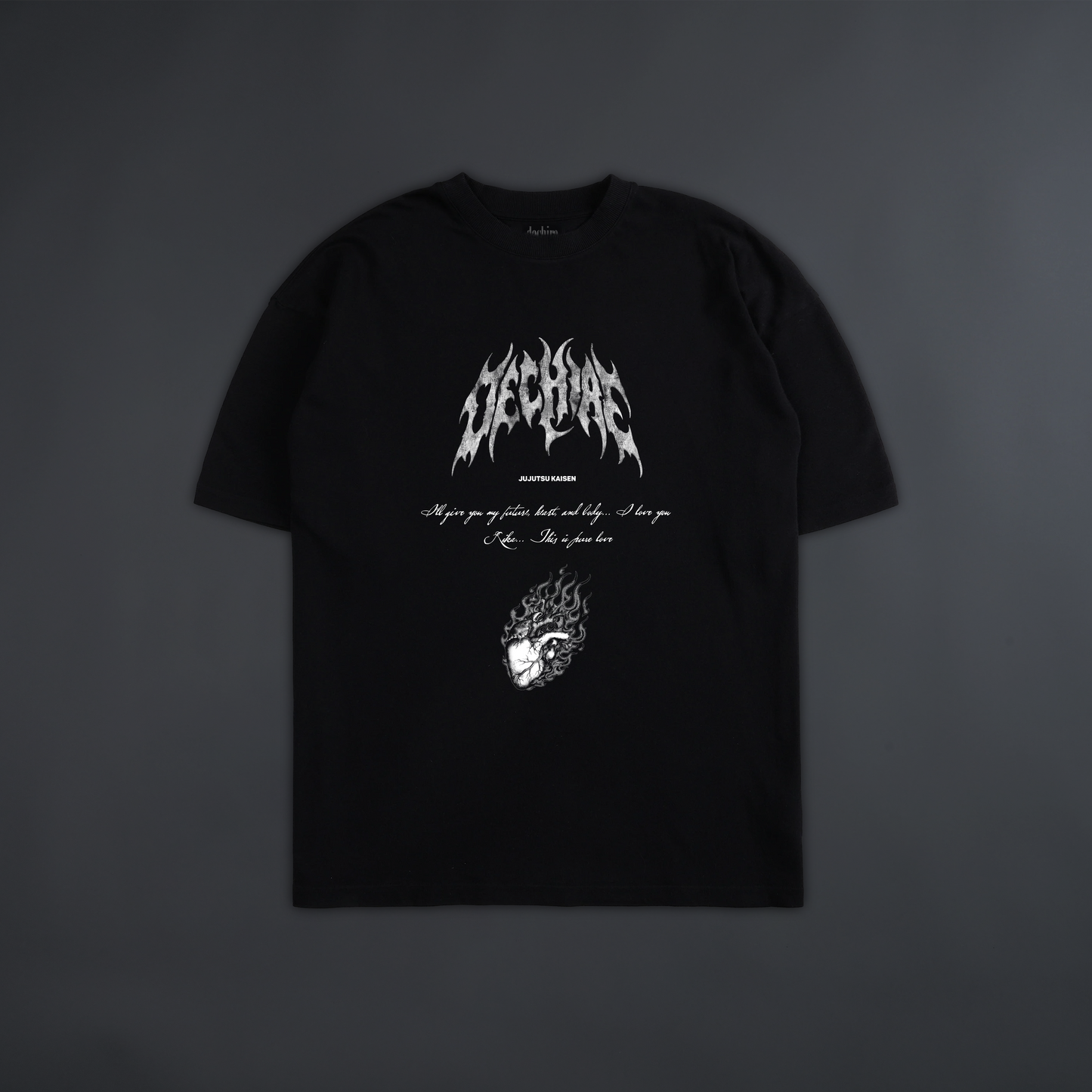 YUTA & RIKA 'LIMITED' 6oz OVERSIZED TEE IN BLACK