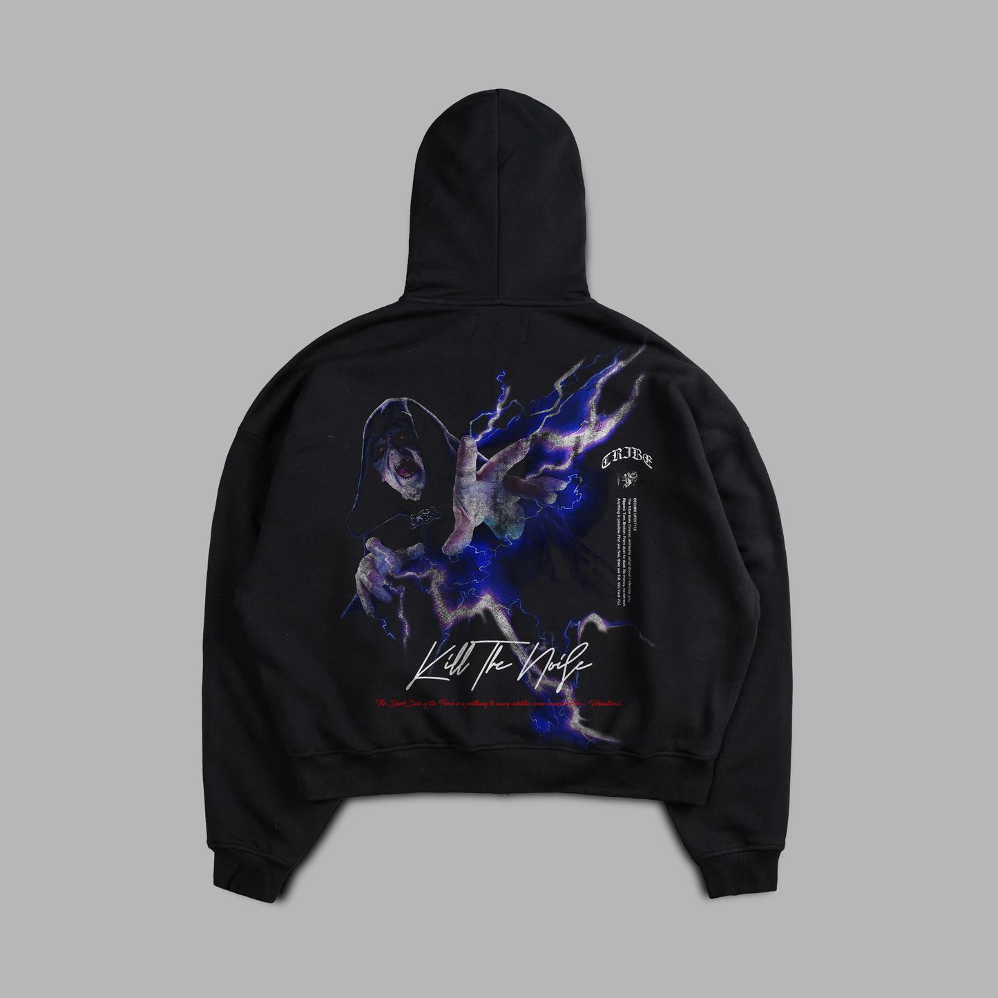 THE EMPEROR: DARTH SIDIOUS 'LIMITED' ZIP-UP HOODIE IN BLK