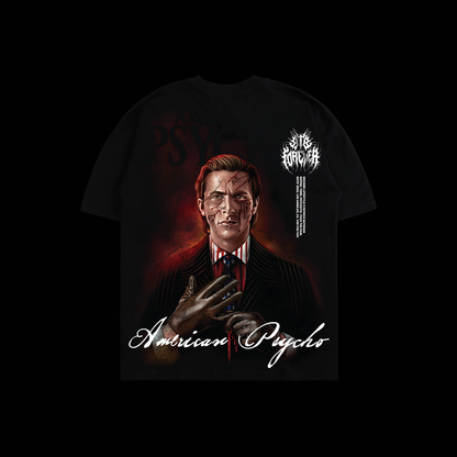 AMERICAN PSYCHO 'LIMITED' OS TEE IN BLACK