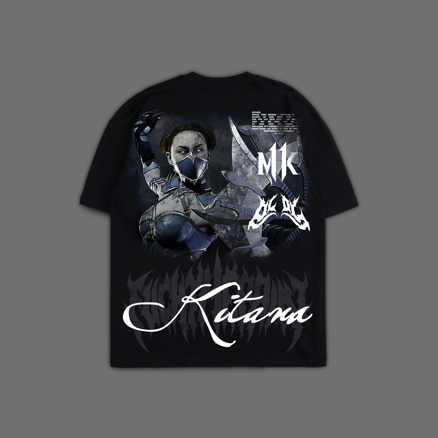 MK | KITANA 'LIMITED' OVERSIZED TEE IN BLACK