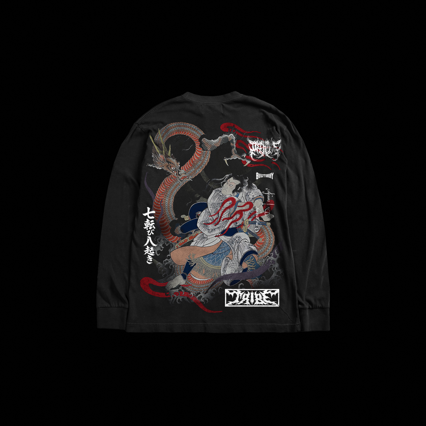 SWORD OF THE RONIN 'HVYWT' L/S TEE IN BLACK