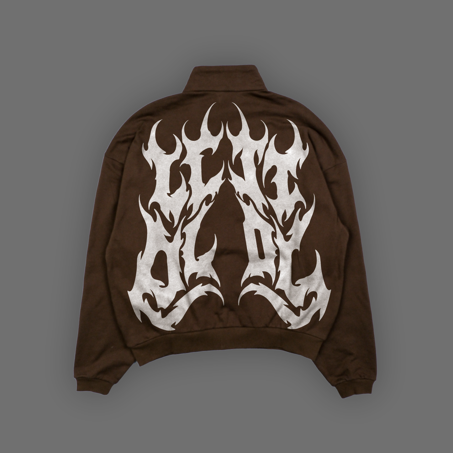 DL: ESSENTIALS 01 OVERSIZED TRACK ZIP JACKET IN TAUPE