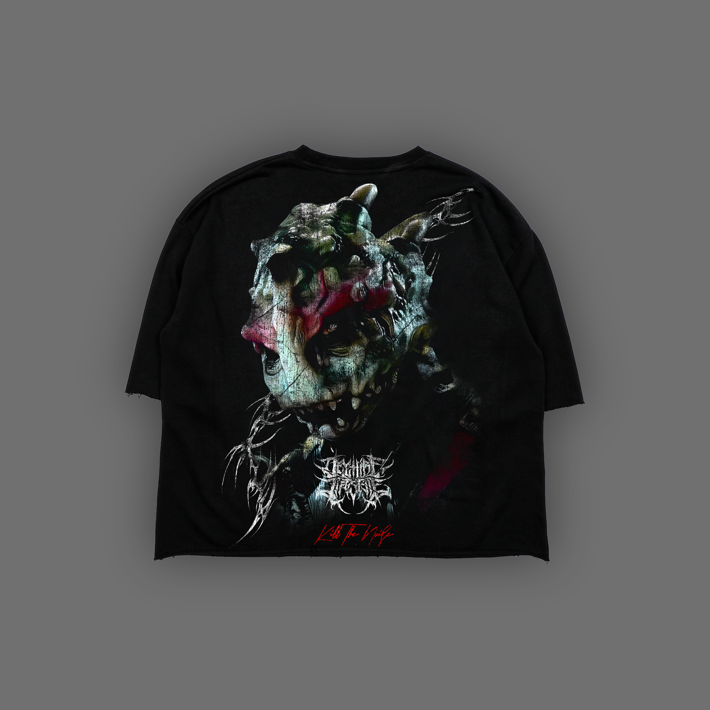 MESOGAG '1 OF 100' FULL HEM OVERSIZED TERRY TEE IN ACTIVE BLACK