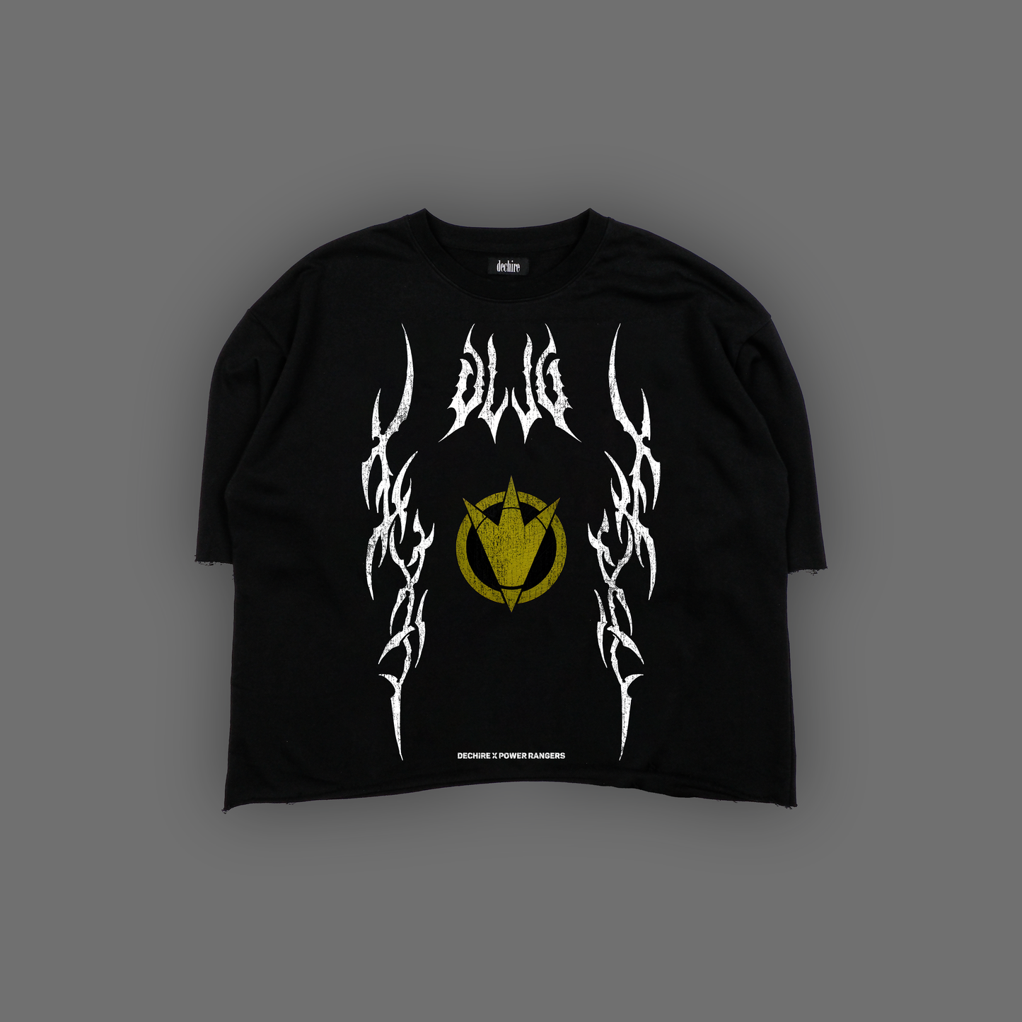 MESOGAG '1 OF 100' FULL HEM OVERSIZED TERRY TEE IN ACTIVE BLACK