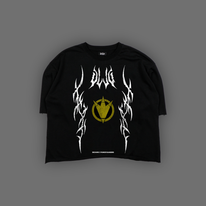MESOGAG '1 OF 100' FULL HEM OVERSIZED TERRY TEE IN ACTIVE BLACK