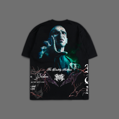 HE WHO MUST NOT BE NAMED '1 OF 500' OVERSIZED TEE IN BLACK