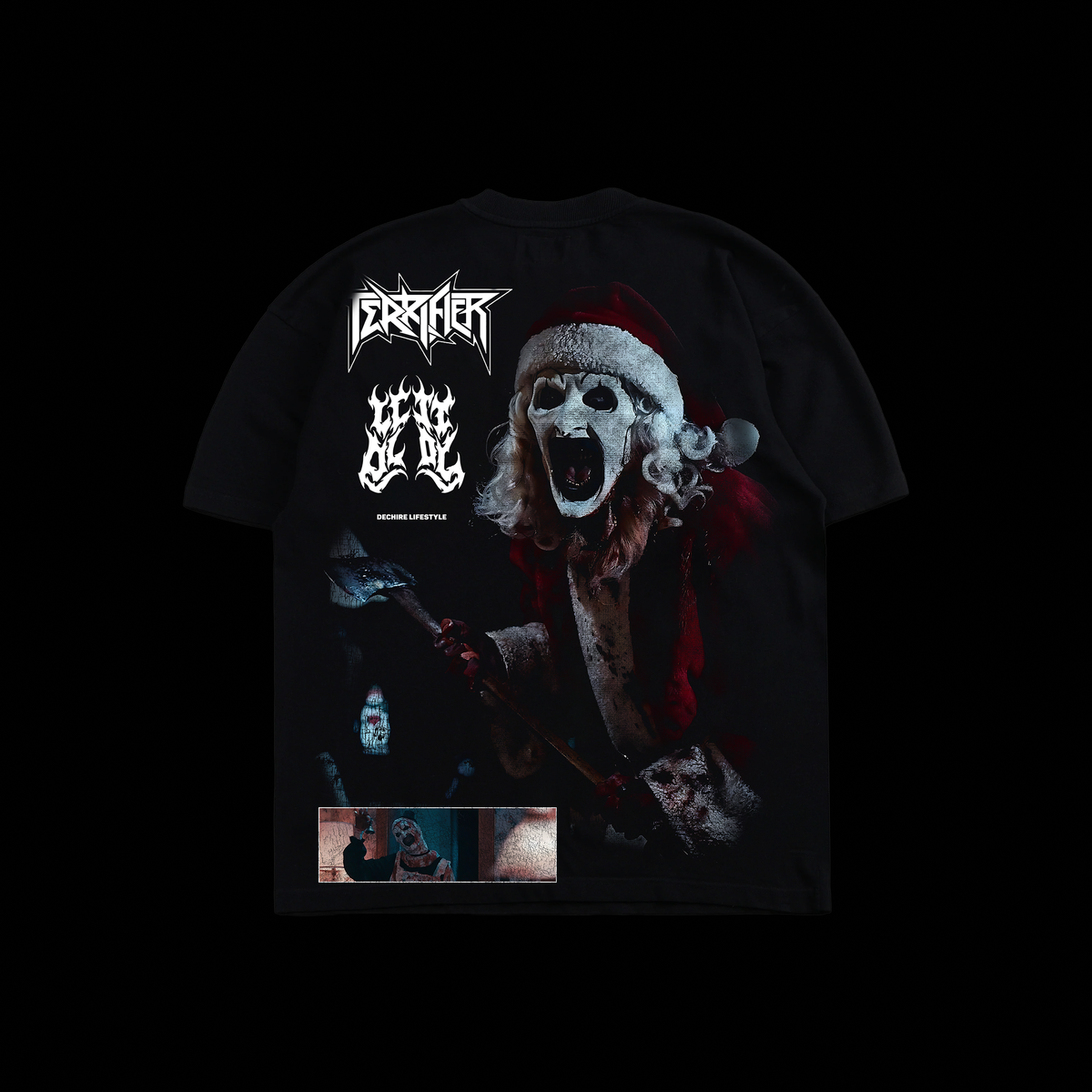 TERRIFIER: ART THE CLOWN 'LIMITED' OS TEE IN BLACK