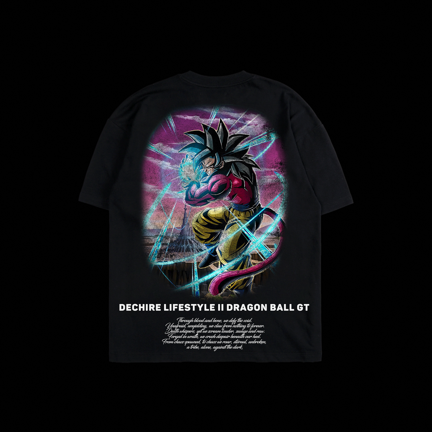 GOKU SS4 'YEAR 25' OS TEE IN BLACK
