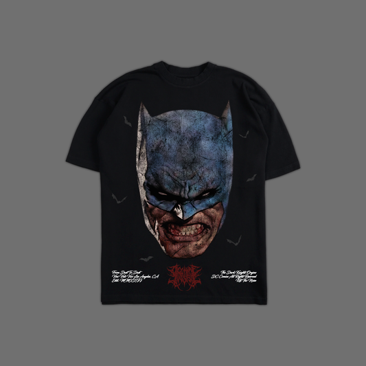 FRANK MILLER'S DARK KNIGHT 'LIMITED' OVERSIZED TEE IN BLACK