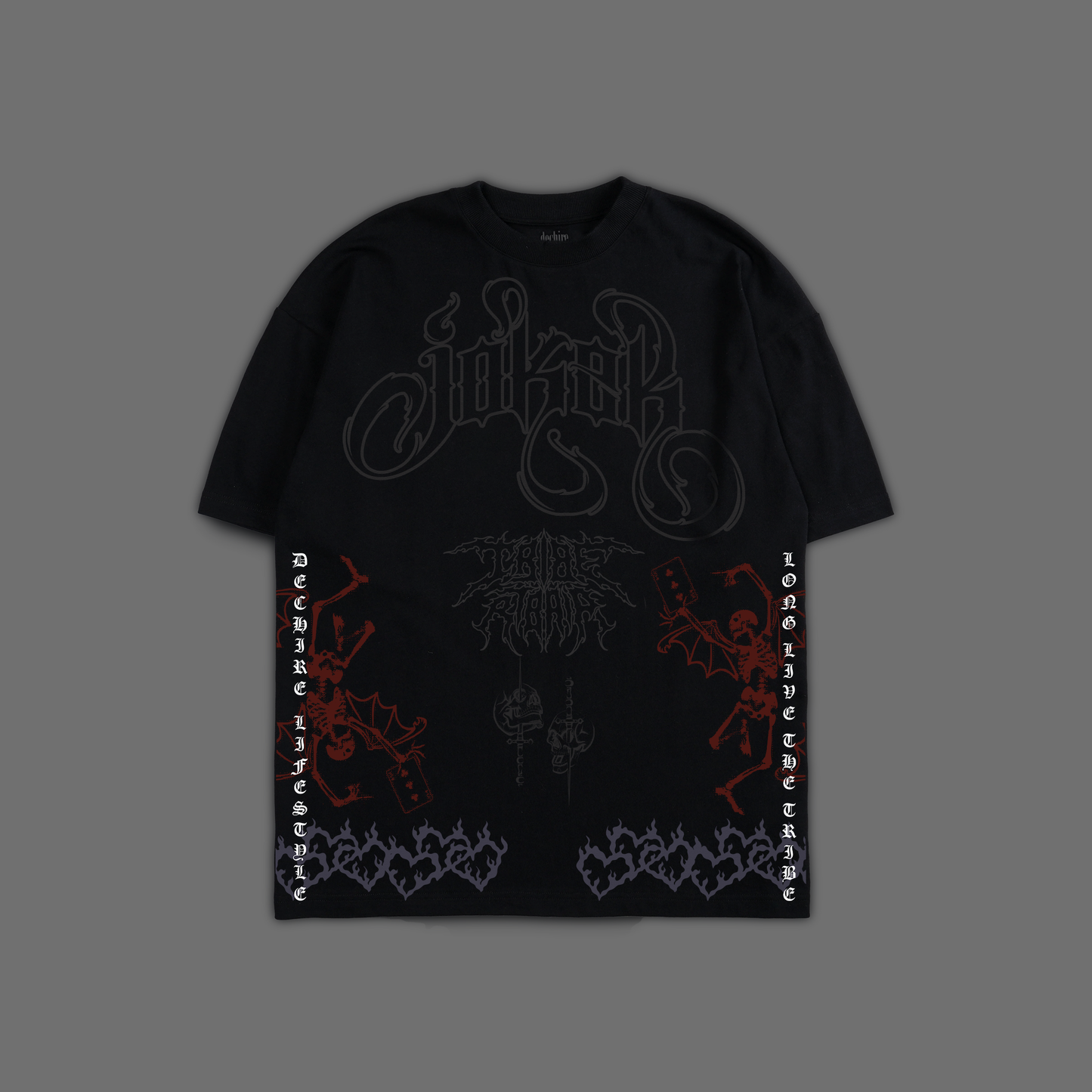CLOWN PRINCE OF GOTHAM '1 OF 500' OVERSIZED TEE IN BLACK