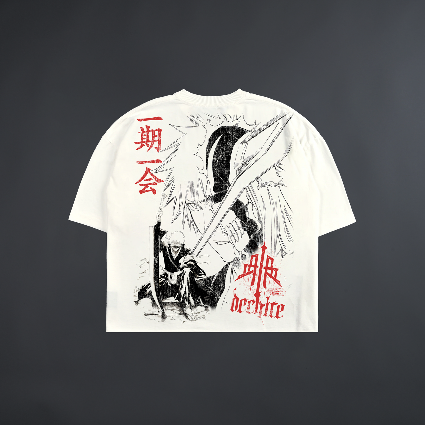 STRONGEST SHINIGAMI 'LIMITED' OVERSIZED BOXY TEE IN WHITE