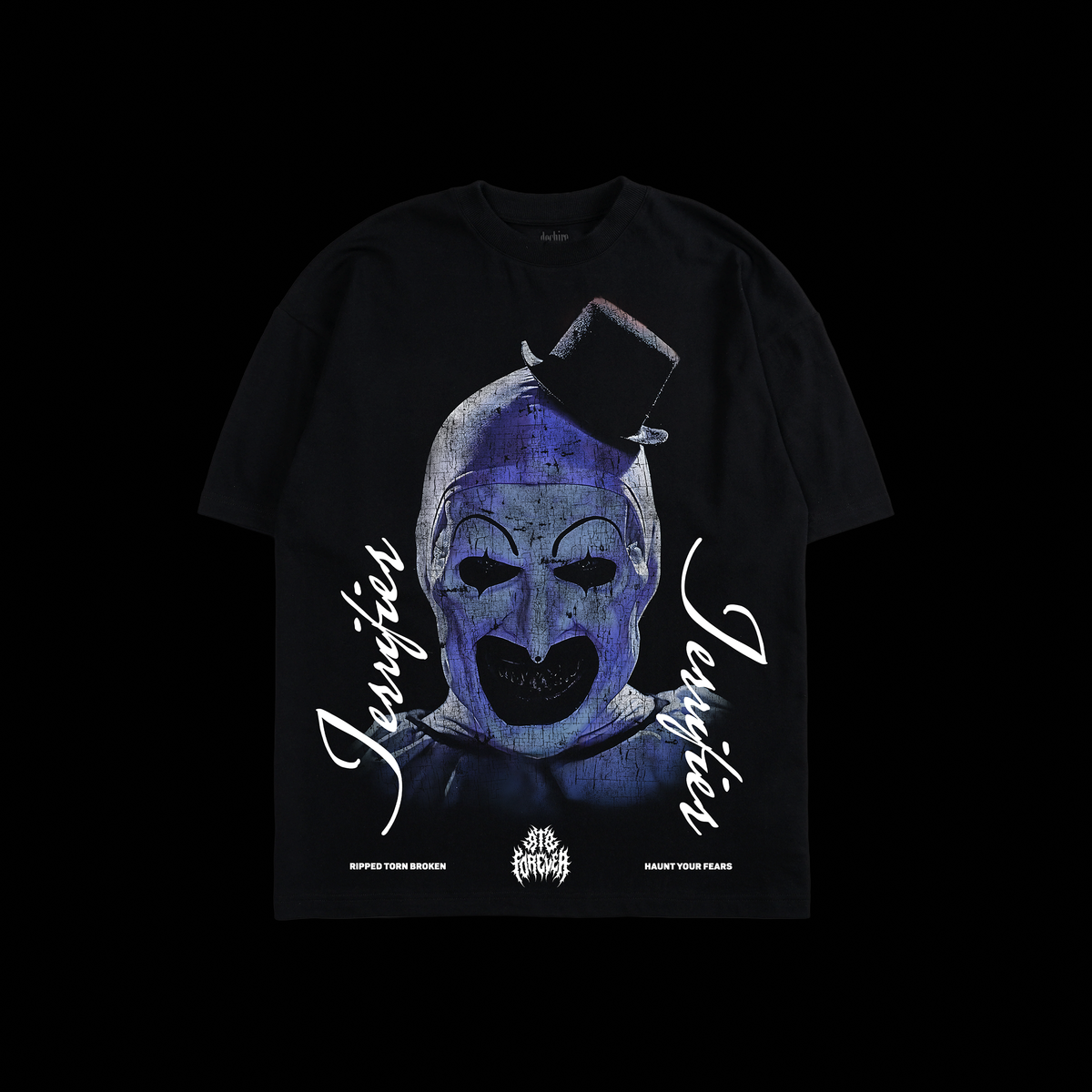 TERRIFIER: ART THE CLOWN 'LIMITED' OS TEE IN BLACK