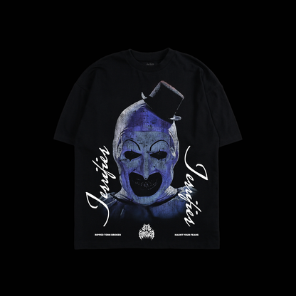 TERRIFIER: ART THE CLOWN 'LIMITED' OS TEE IN BLACK