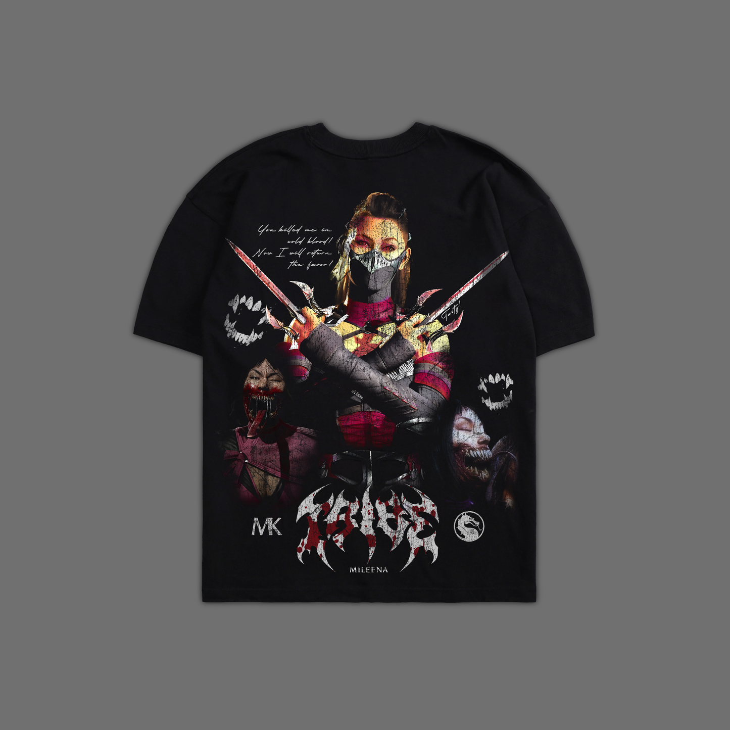 MK | MILEENA 'LIMITED' OVERSIZED TEE IN BLACK