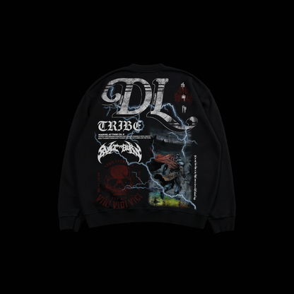 THOR | FOR ASGARD 'LIMITED' OVERSIZED CREWNECK IN BLACK