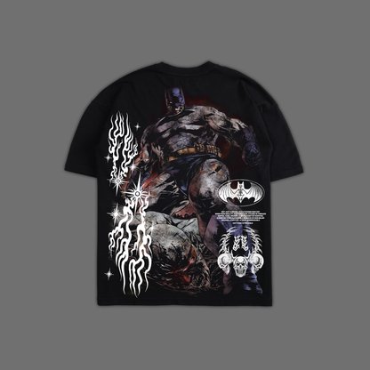 FRANK MILLER'S DARK KNIGHT 'LIMITED' OVERSIZED TEE IN BLACK