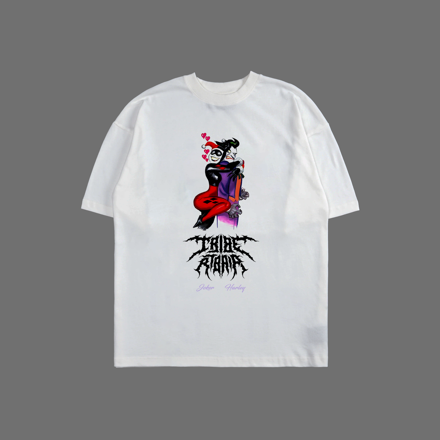 JOKER & HARLEY | RCL '97 SERIES' OVERSIZED TEE IN WHITE