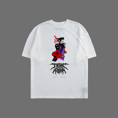 JOKER & HARLEY | RCL '97 SERIES' OVERSIZED TEE IN WHITE