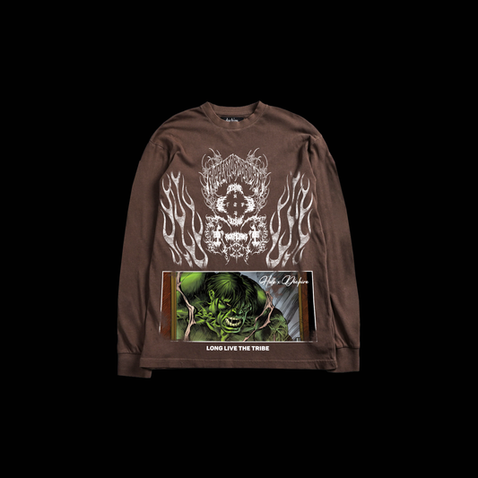 HULK | THE BEGINNING 'HVYWT' L/S TEE IN BLACK