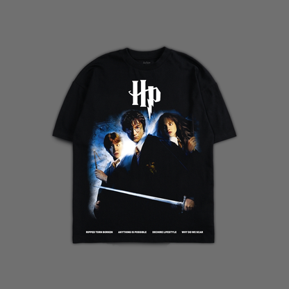 CHAMBER OF SECRETS 'LIMITED' OVERSIZED TEE IN BLACK