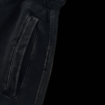 KILL THE NOISE 'DISTRESSED & WASHED' CAMO ELASTIC WAISTBAND SHORTS