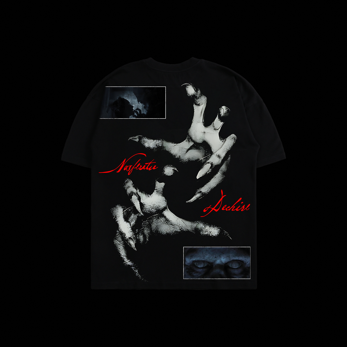 NOSFERATU '128 YEARS OF DRACULA EDITION' OVERSIZED TEE IN BLACK