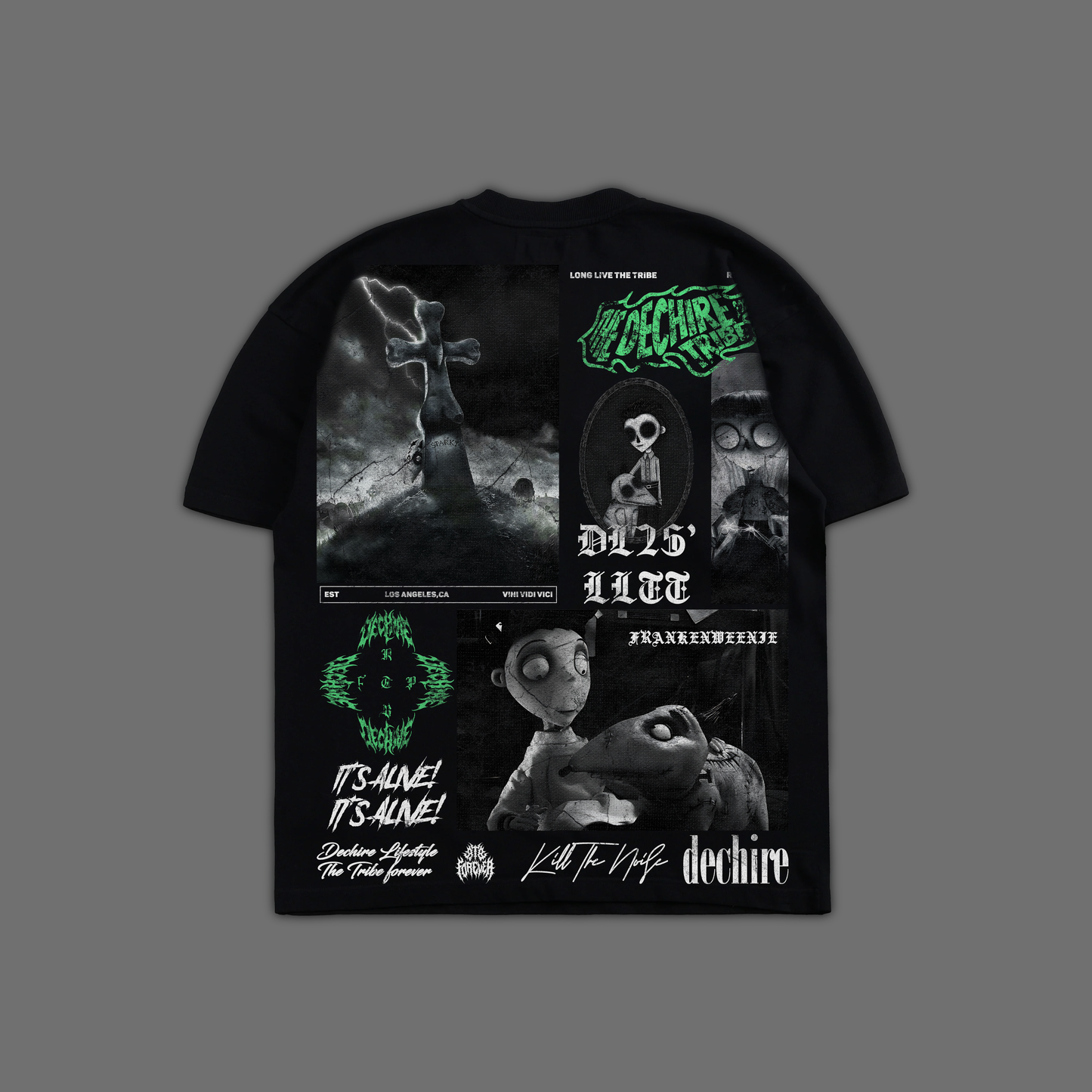 FRANKENWEENIE 'LIMITED' OVERSIZED TEE IN BLACK OR GRAY