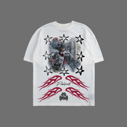 FLASHPOINT - EARTH 2 'LIMITED' OVERSIZED TEE IN WHITE