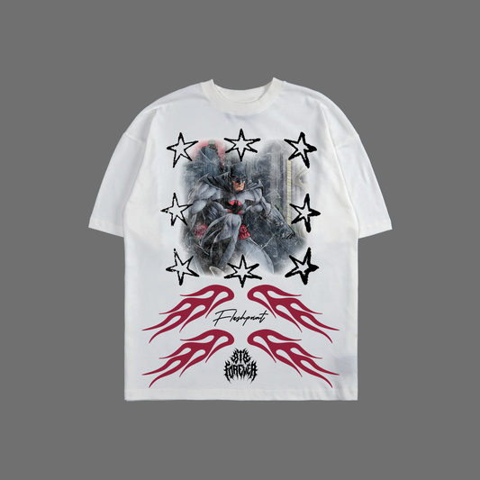 FLASHPOINT - EARTH 2 'LIMITED' OVERSIZED TEE IN WHITE