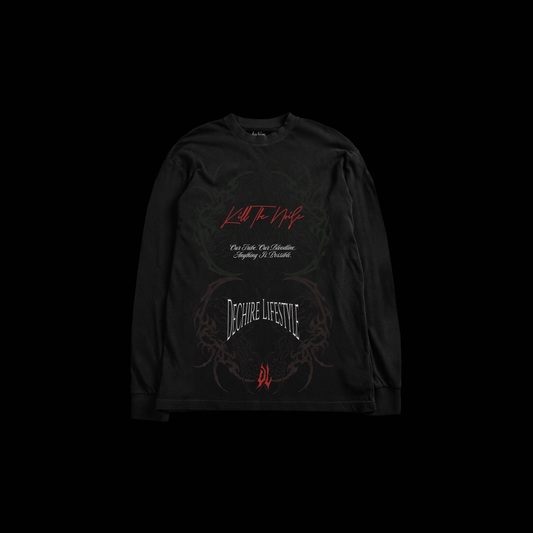 MF' DOOM 'HVYWT' L/S TEE IN BLACK