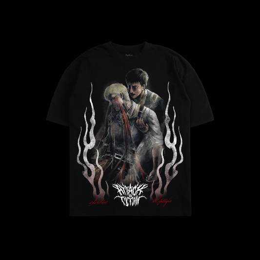 BREACH OF WALL MARIA 'LIMITED' 6oz OVERSIZED TEE IN BLACK