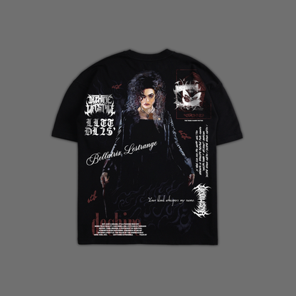 DEATH EATER | BELLATRIX LESTRANGE 'LIMITED' OVERSIZED TEE IN BLACK