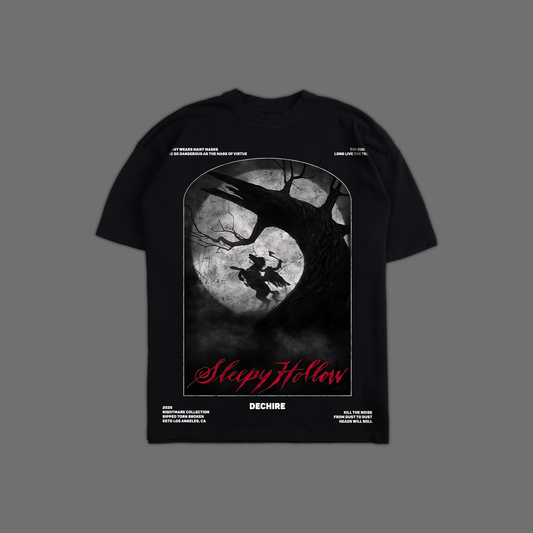SLEEPY HOLLOW 'LIMITED' OVERSIZED TEE IN BLACK