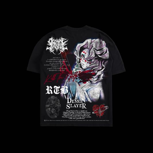 RUI: SPIDER DEMON 'LIMITED' 6oz OVERSIZED TEE IN BLACK