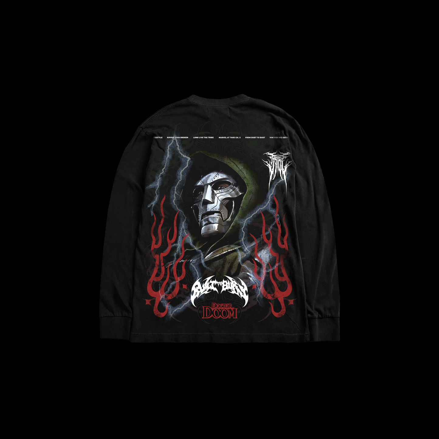 MF' DOOM 'HVYWT' L/S TEE IN BLACK