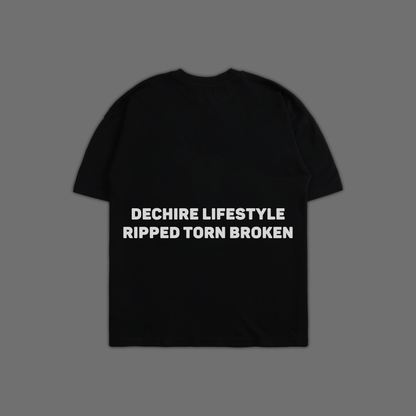 DEMON BARBER OF FLEET ST. 'LIMITED' OVERSIZED TEE IN BLACK