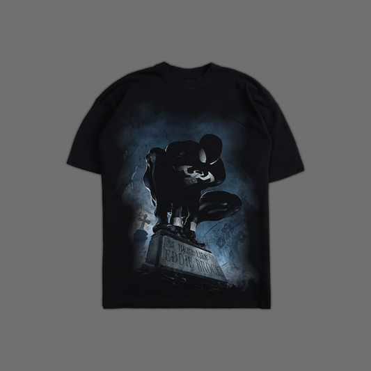 HERE LIES EDDIE BROCK 'EXCLUSIVE' OVERSIZED TEE IN BLACK