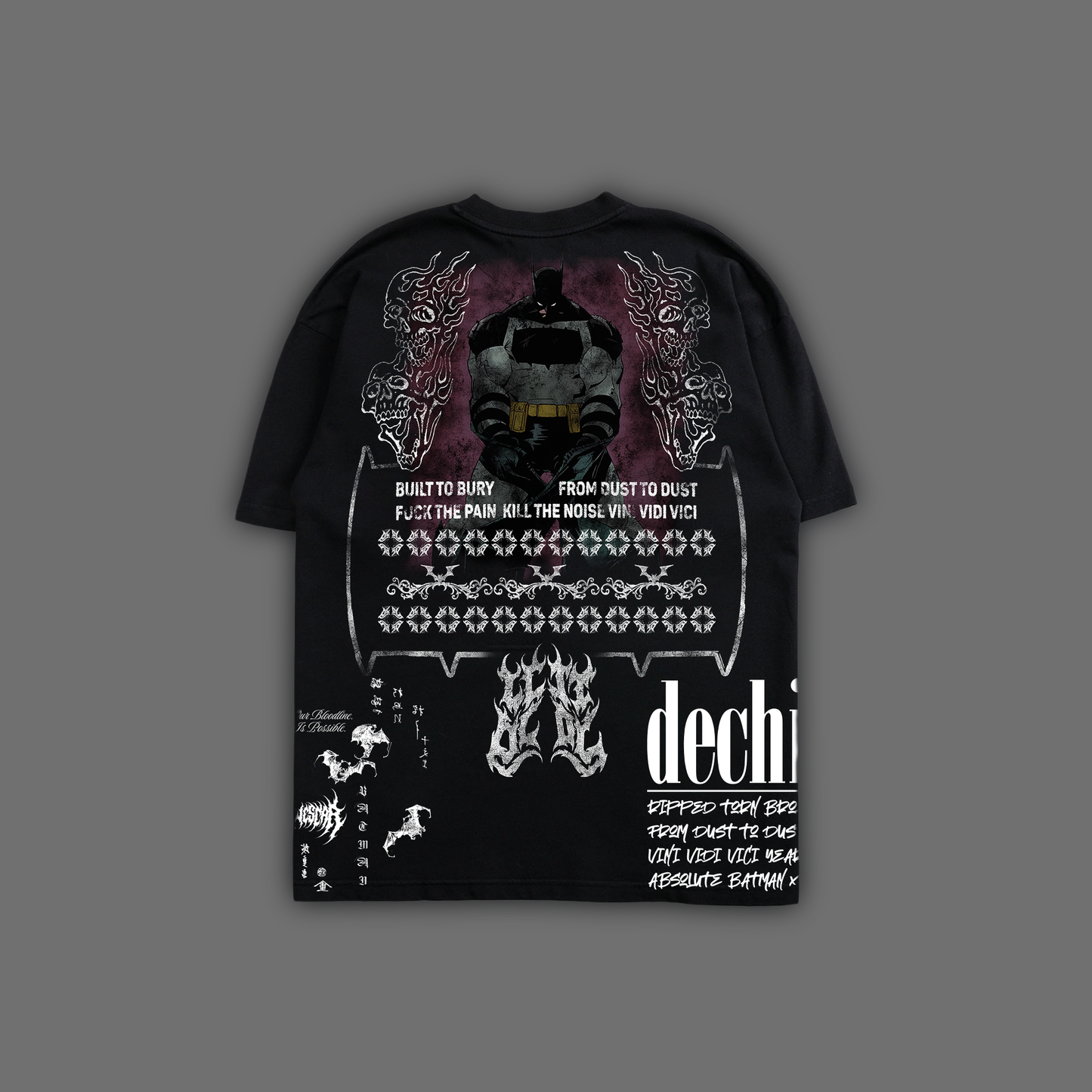 ABSOLUTE BATMAN '1 OF 500' OVERSIZED TEE IN BLACK