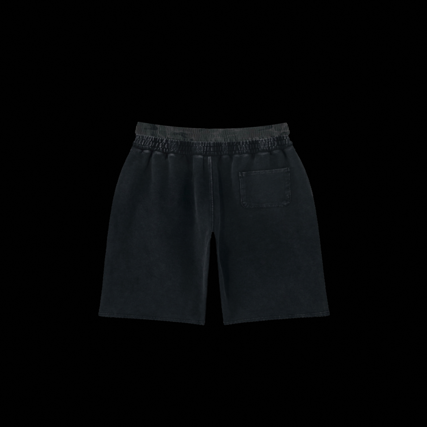 KILL THE NOISE 'DISTRESSED & WASHED' CAMO ELASTIC WAISTBAND SHORTS