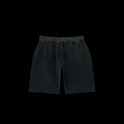 KILL THE NOISE 'DISTRESSED & WASHED' CAMO ELASTIC WAISTBAND SHORTS
