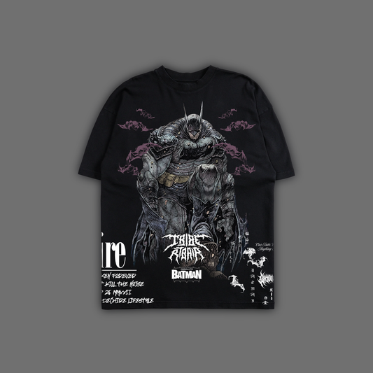 ABSOLUTE BATMAN '1 OF 500' OVERSIZED TEE IN BLACK