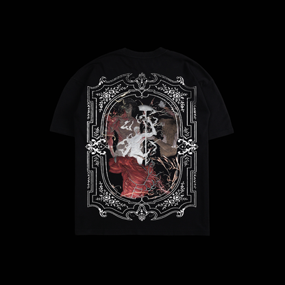 TITANONIMY '15 YEAR ANNIVERSARY EDITION' DROP SHOULDER TEE IN BLACK