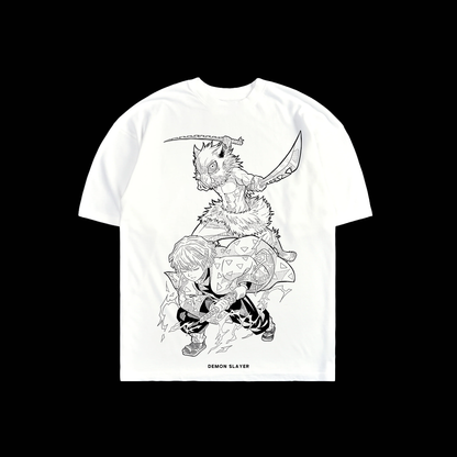 INOSUKE & ZENITSU 'LIMITED' 6oz OVERSIZED TEE IN WHITE