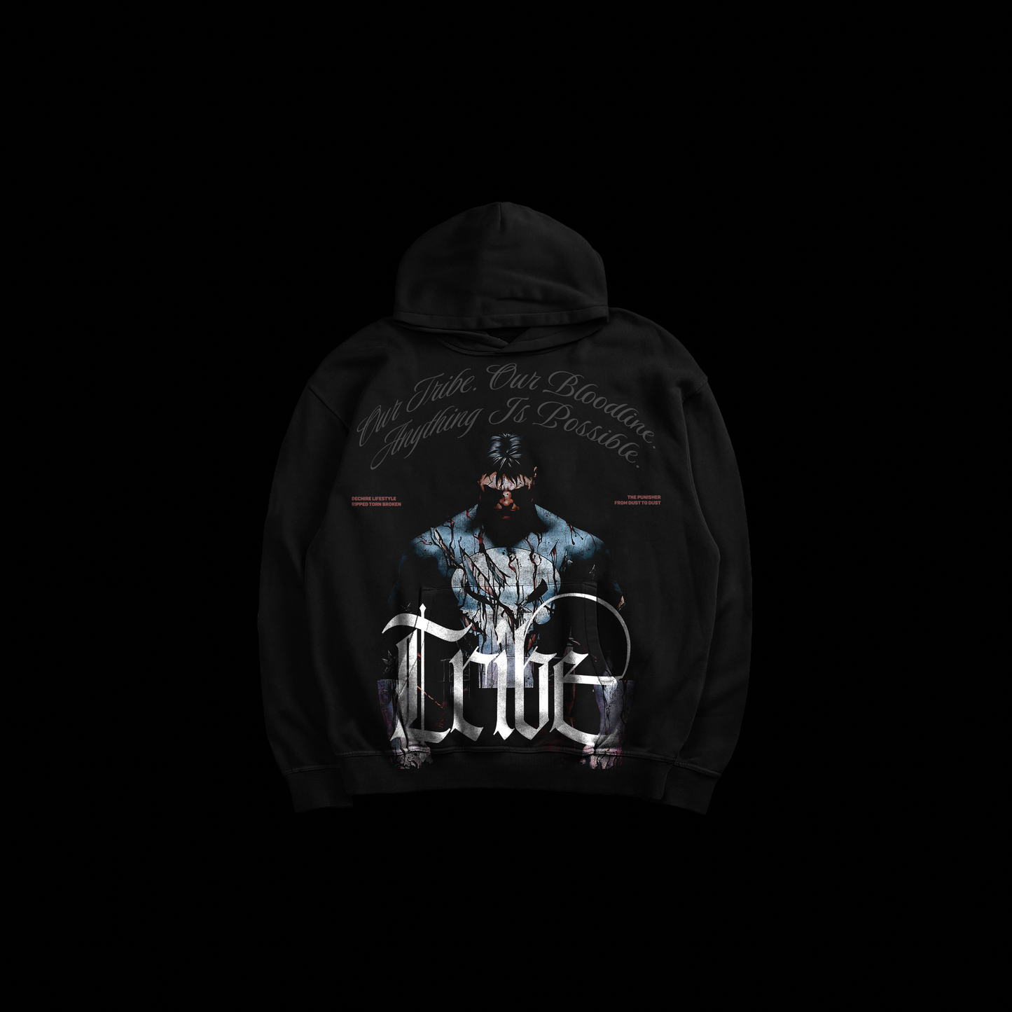 PUNISHER | SI VIS PACEM, PARA BELLUM 'LIMITED' OS HOODIE IN MIDNIGHT