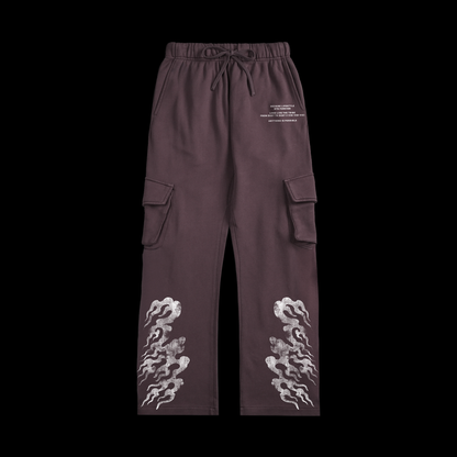 SOA V1 SWEATS CARGO SWEATS IN BURNT BURGANDY